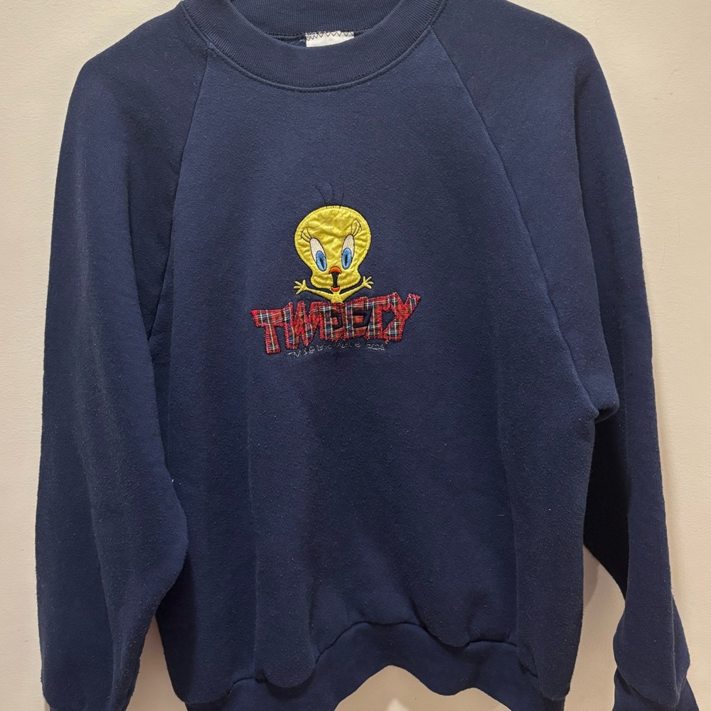Vintage 1995 Tweety Bird Looney Tunes Sweatshirt Sz Sm‎